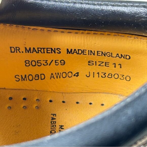 MIE Dr. Martens Docs 8053 England Brown Leather Shoes Men’s Size US 12 UK 11 - Picture 9 of 10